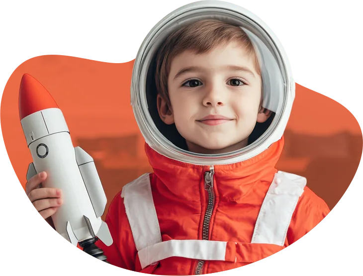 Niño astronauta de Caspari